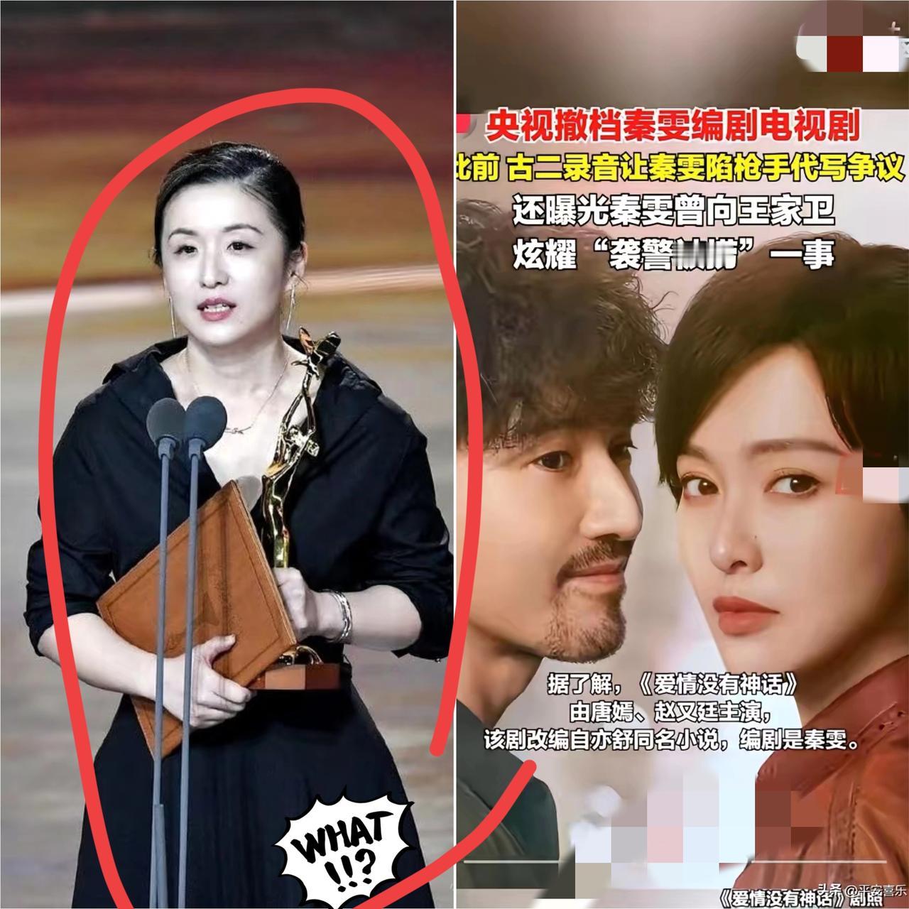 秦雯的报应来得也太快了吧！央视直接出手，把她当编剧的剧从11月7日的播出清单