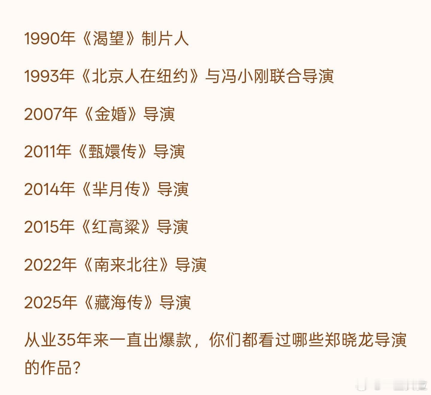 郑晓龙简历​​​