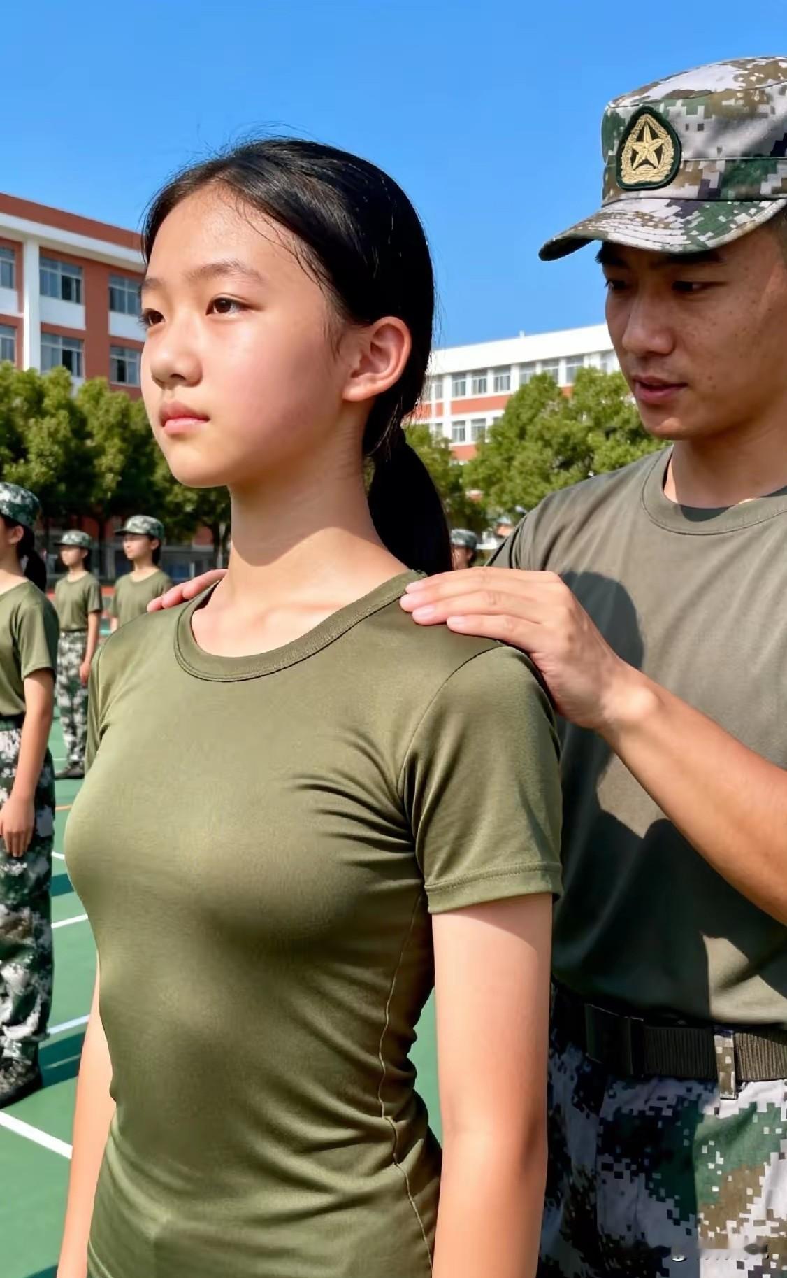 高校军训里这姑娘的表现，看完直接被圈粉！说她是当兵的好苗子，简直一点不夸张！