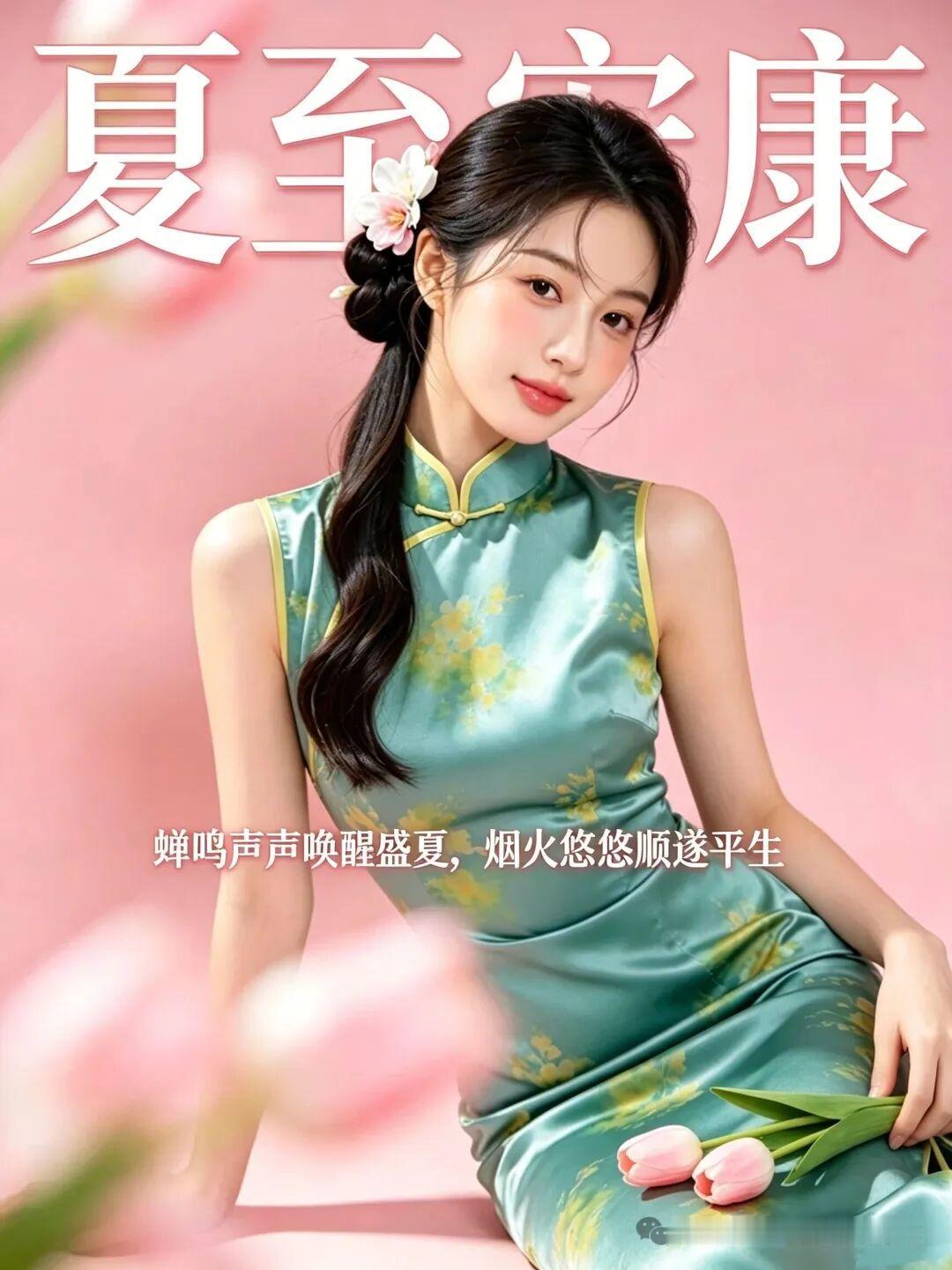 池塘荷花次第盛开，送来夏日淡淡清香；林间蝉声此起彼伏，奏响仲夏悠然小调；晚风细雨