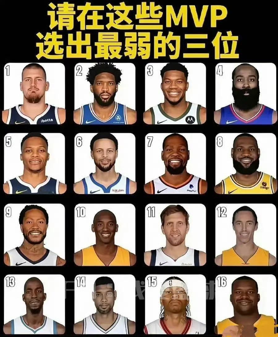 选出21世纪最弱的三位常规赛MVP？很多人选詹姆斯，有冠军就不会弱！恩比德，