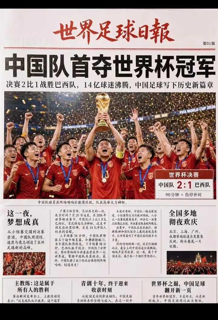 这个作者有多敢想！他的胆子还真大！可是国足不领情。他们说，要打我脸就直接开