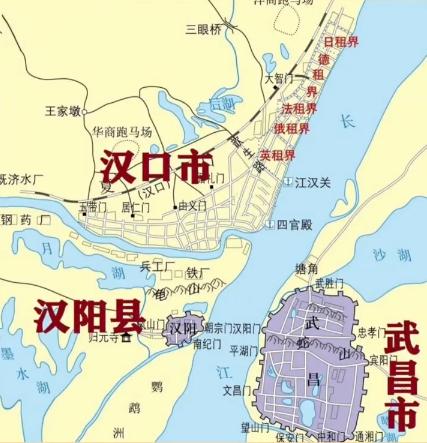 武汉得名，确实是把武昌的“武”和汉口汉阳的“汉”拼在一起。当年三镇合并是1927