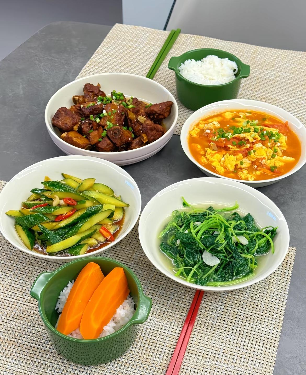 如果家里有位贤惠的妻子每天为你做这样桌子饭菜，你愿意回家吃吗？我想大家应该都是很