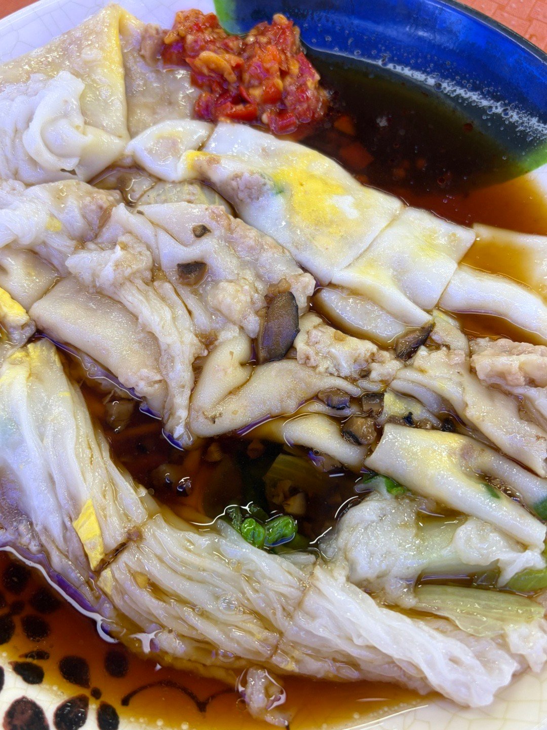 今天奖励自己一把的早餐是肉蛋肠粉平时大部分是一颗水煮蛋