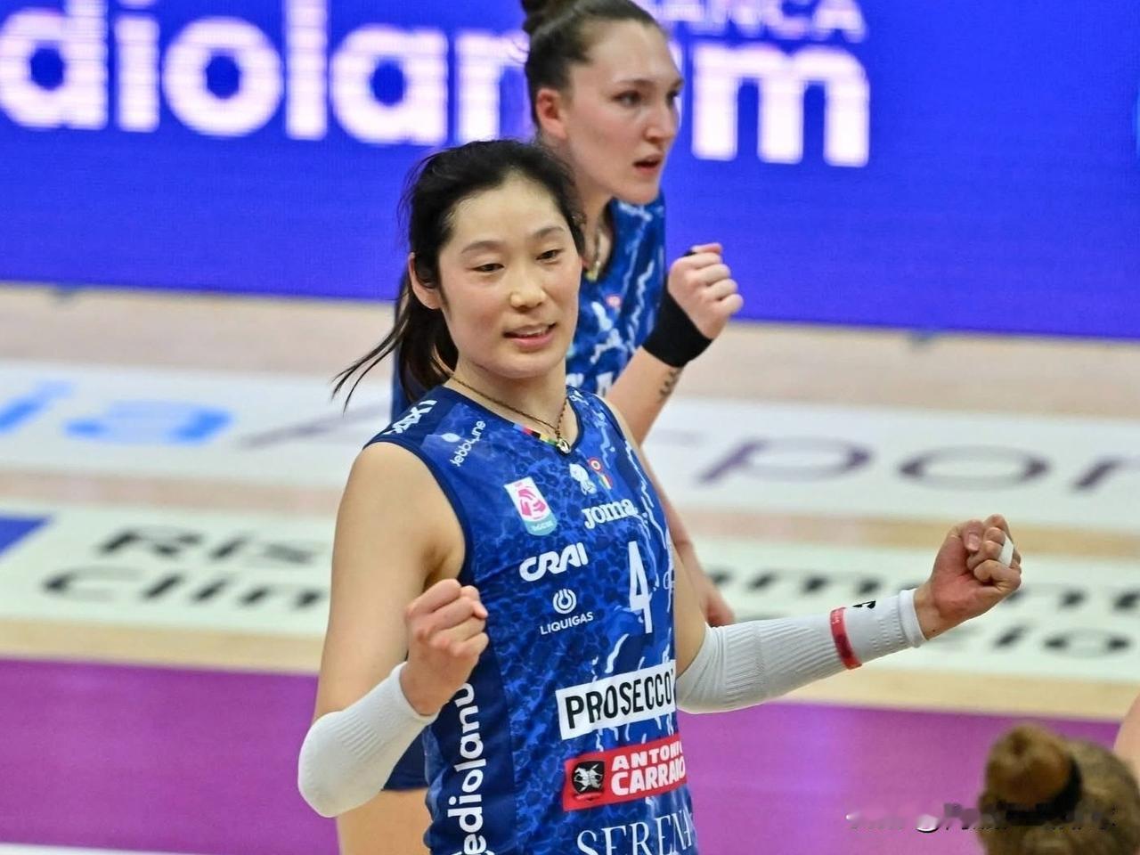 朱婷狂砍25分，荣膺MVP！庄宇珊拿下29分，圣乔瓦尼成功保级！2月22日凌晨