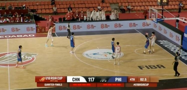 中国队和菲律宾男篮差点发生冲突，还是教练一嗓子解了围U18男篮亚洲杯1/4决赛
