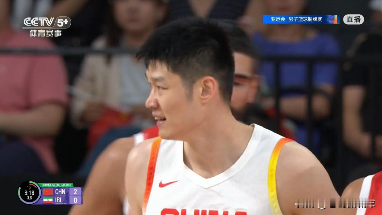 中国男篮核心胡金秋真是毫无存在感！在今天进行的中国男篮和伊朗男篮的亚运会铜牌争夺