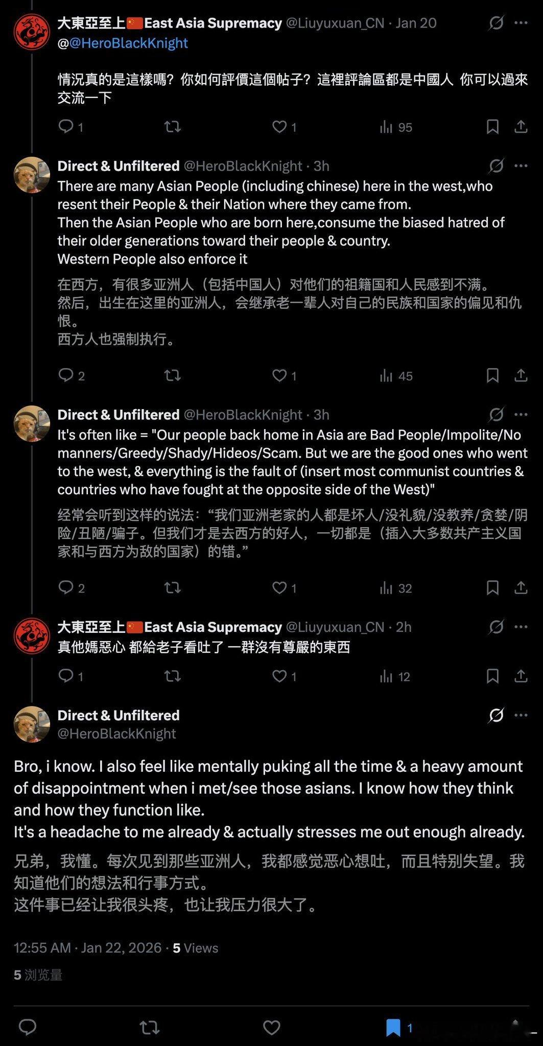 外国网友大实话：那些为了融入西方而疯狂贬低自己母国和同胞的亚裔，真的让人想吐（m