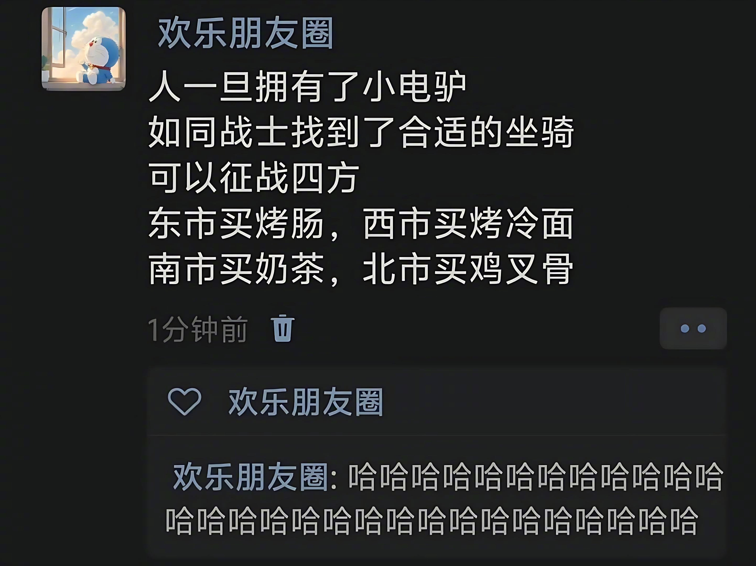 《人一旦拥有了小电驴》