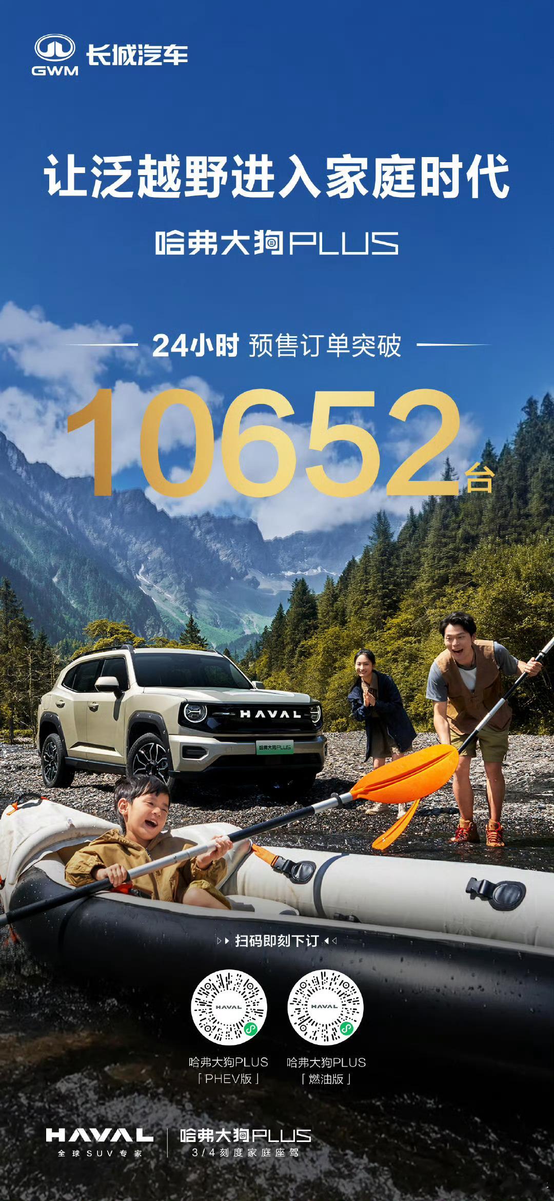 哈弗大狗PLUS开启预售预售即热销哈弗大狗PLUS24小时预售订单破10652台