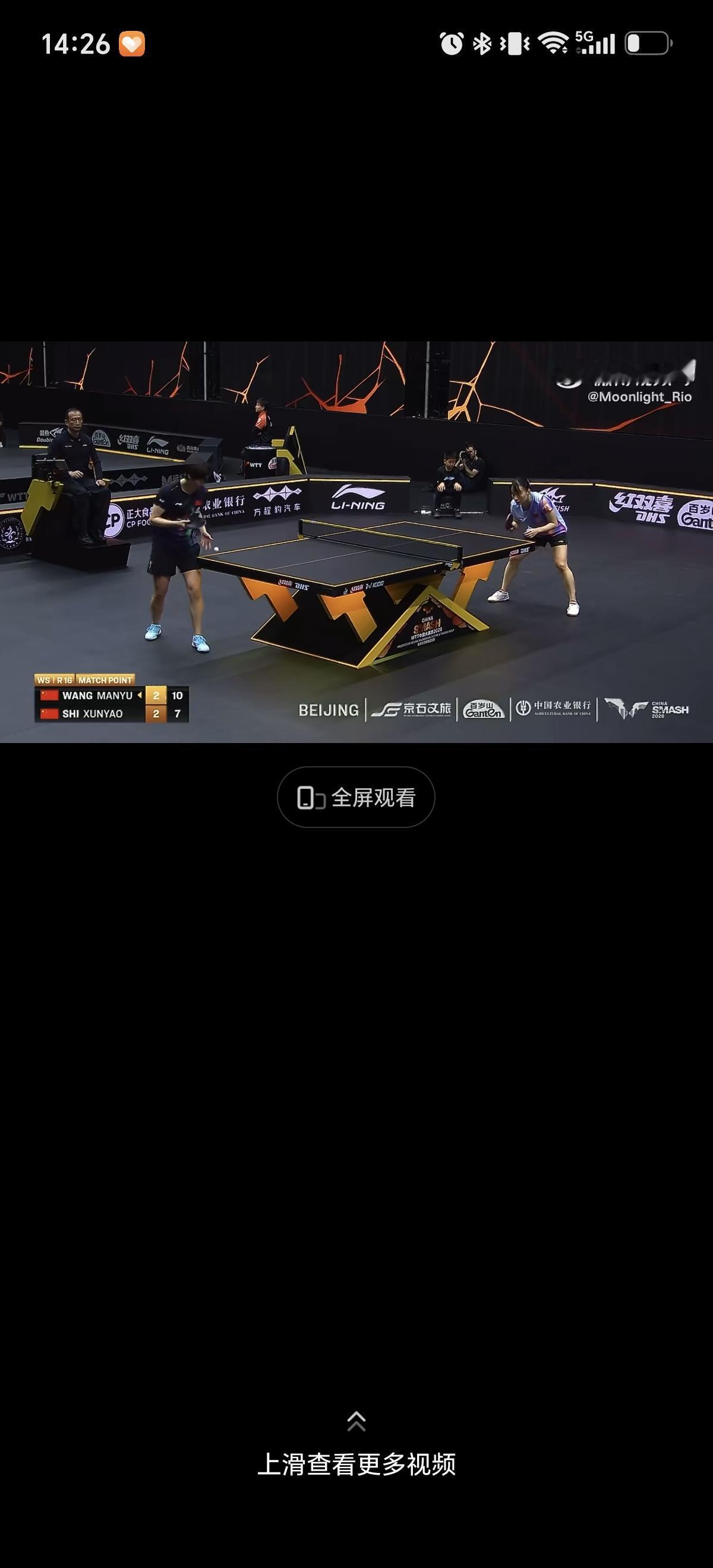 10月8日恭喜王曼昱晋级八强，状态很不错。亚运会身兼三项很辛苦了，但是继续连轴比
