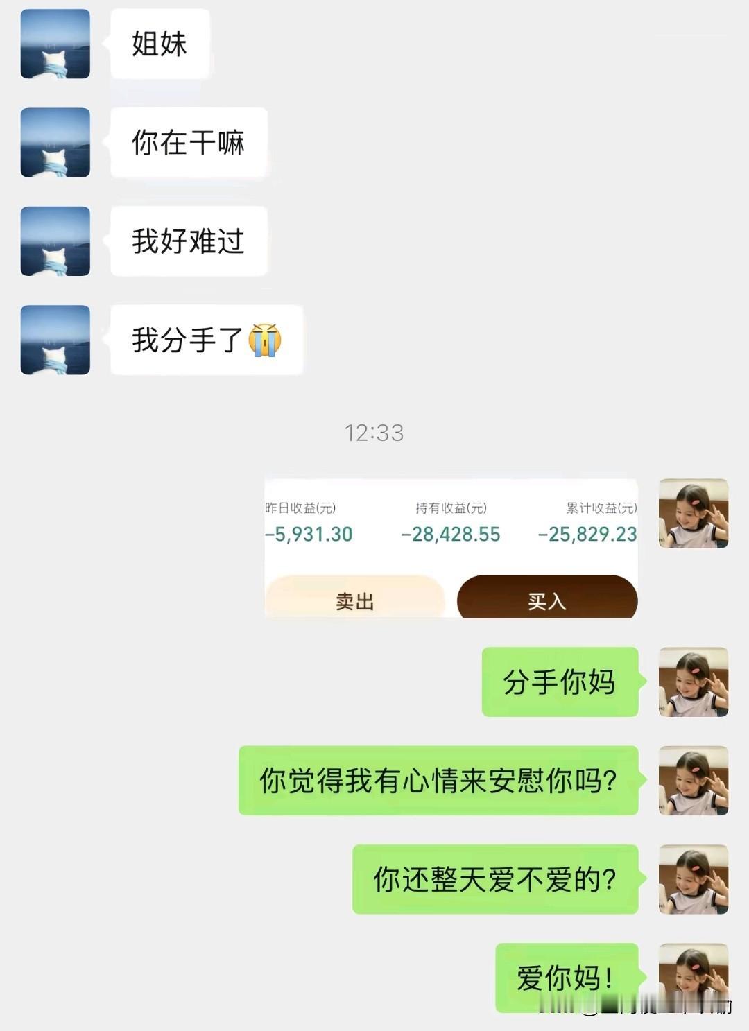 如果我晕倒了，请在我耳边说：黄金1200了
