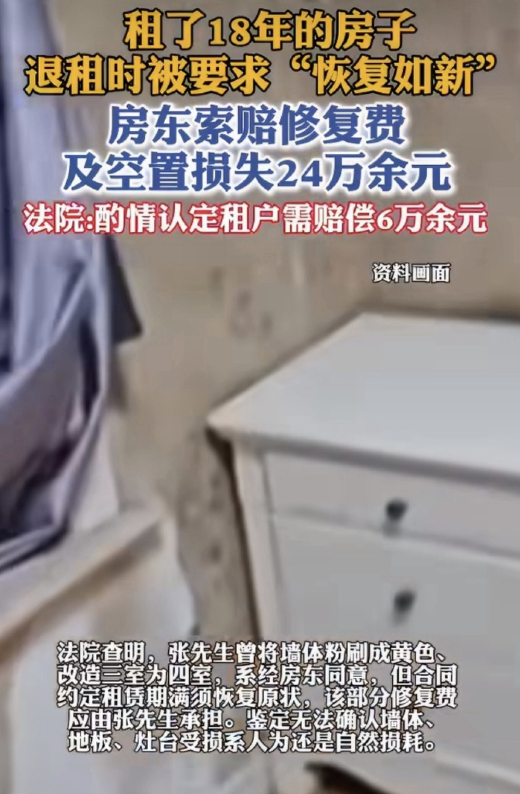 租了18年的房退租房东要求恢复如新乍一看，反常识！对，现在反常识是传播惯例，以
