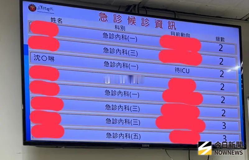 希望沈玉琳能度过难关🙏昨天下文有民众表示在三军总医院急诊室看到了沈玉琳，人明显