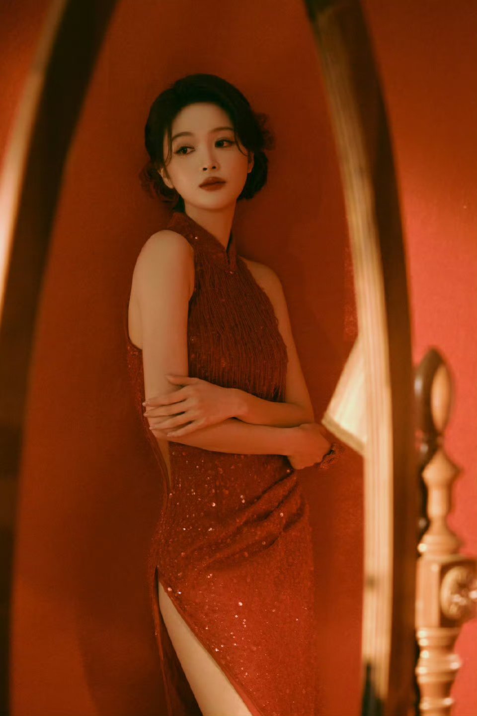 吴宣仪旗袍佳人美如玉吴宣仪吴宣仪