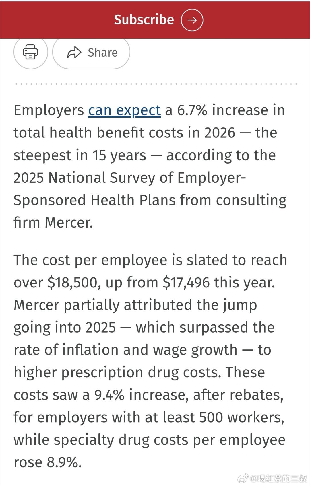 本质上说，美国在一般制造业方面，是没有办法和中国竞争的。美国企业给每名员工的医保