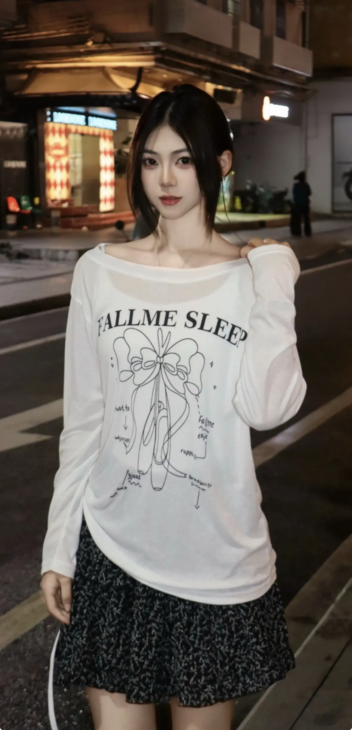 街拍 清纯女生