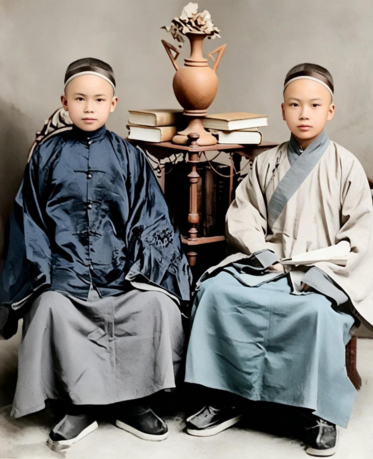 这两位百年前的幼童都是广东香山县唐家村人，也都是普通商农之家，并非官宦世家。最终