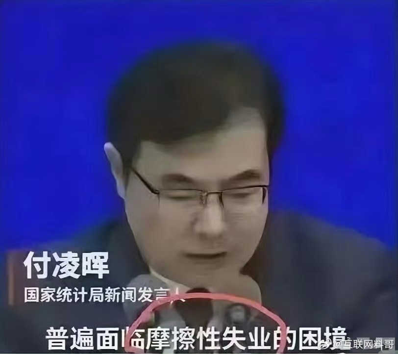 官方发言人对失业的专业解读。。。​​​