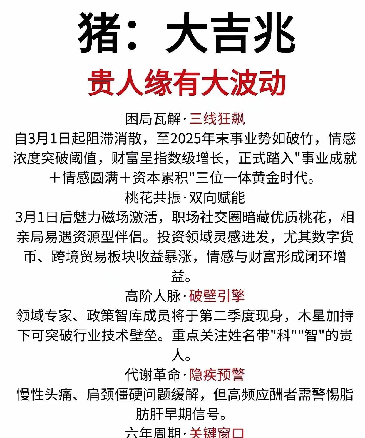 三月对属猪的朋友们而言，是充满希望的月份在这个阶段，你们将得到许多贵人的帮助，无