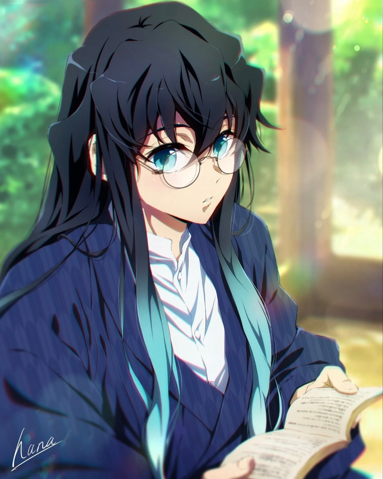 动漫新年迎喜番次元新星计划鬼灭之刃画师hana新绘时透无一郎图集2