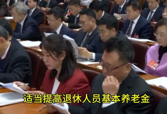 好消息好消息：今天开幕的十四届人大第三次会仪，为我们退休人员又带来了福音，我们