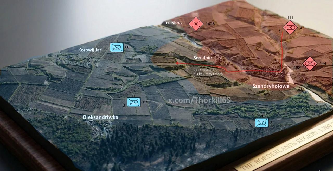 波兰军事博主Thorkill分拆报告：尚德里霍洛韦（利曼）地区局势。俄军第1坦