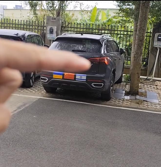 近日，一位网友发视频说自己在车辆的后保险杠上贴了三面国旗贴纸，结果被投诉举报了