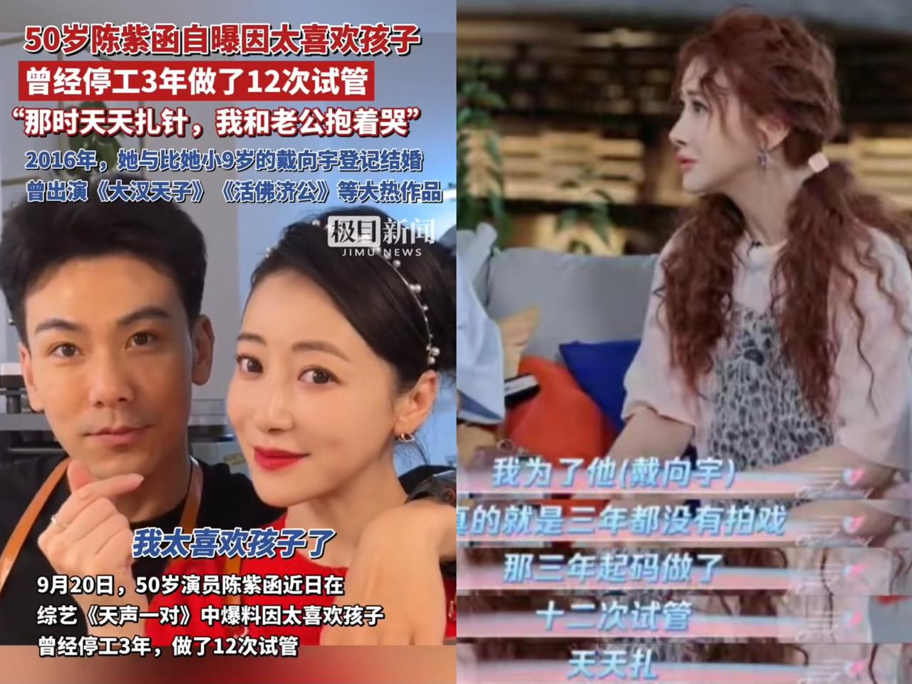 我就好奇问生殖科朋友，陈紫函试管12次到底啥概念，朋友沉默半天说的话真把