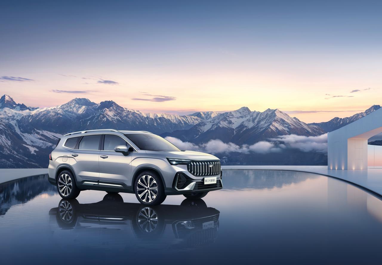 吉利第三代豪越L发布，新车长宽高轴距分别为4865/1910/1770/2825