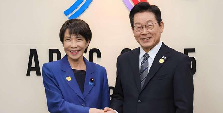 有没有人觉得，他们“郎才女貌”。日韩原本是有历史矛盾的，但万万没想到，在美国的撮