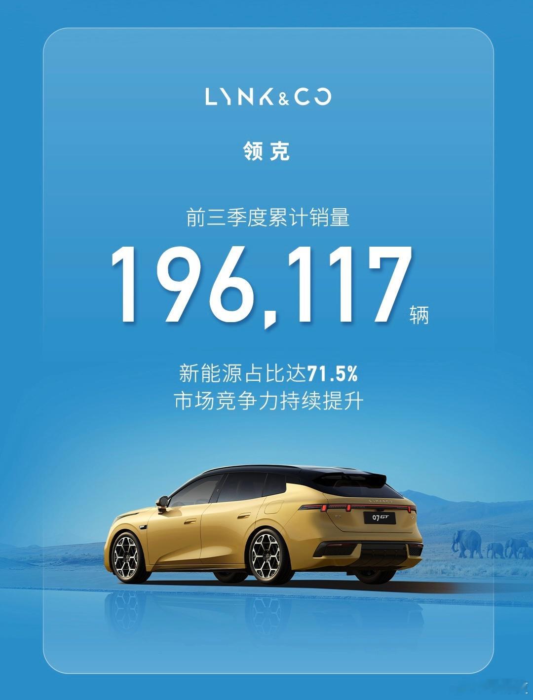 吉利控股集团发布2026年前三季度销量战报！前三季度累计销量3,002,640辆