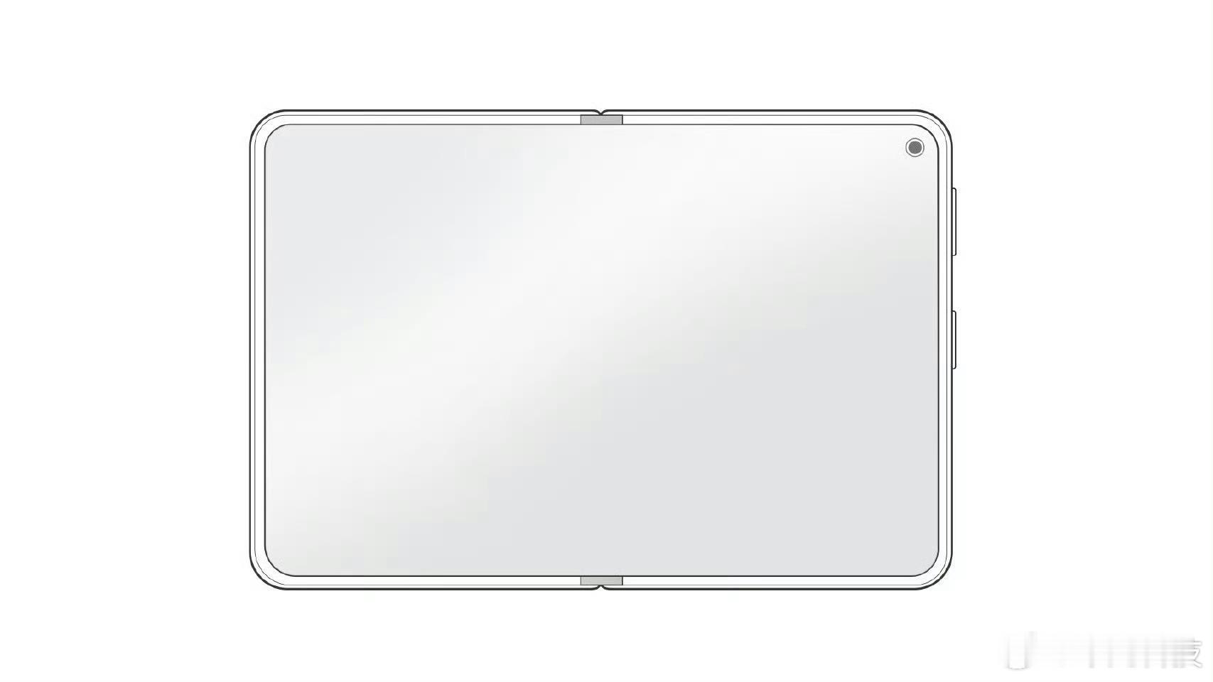 华为大阔折设计图曝光来了来了，华为更大更阔的折叠屏来了！据说叫做华为PuraX