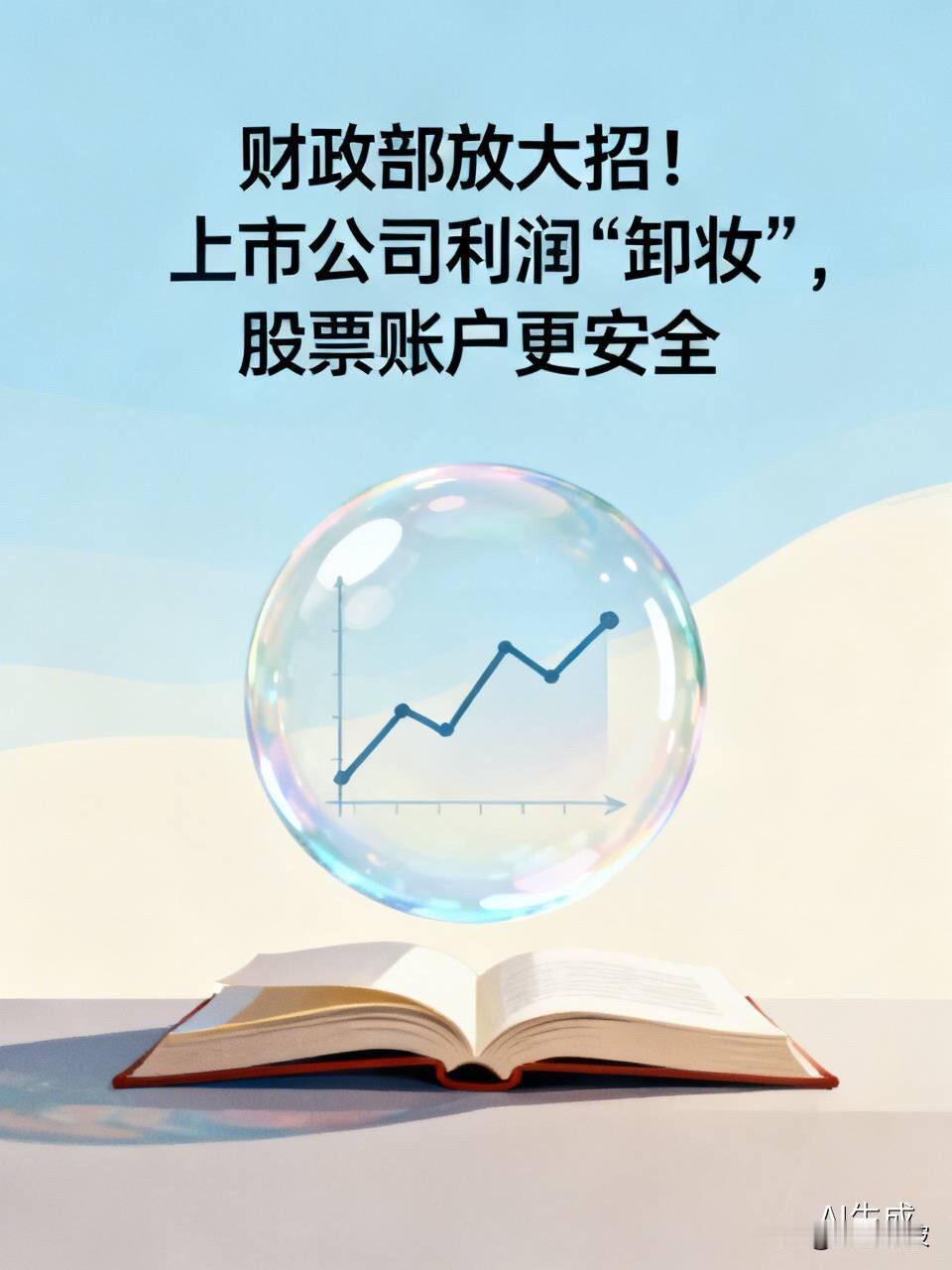 刚刚，财政部放大招！上市公司的利润要“卸妆”了，你的股票账户更安全了你有