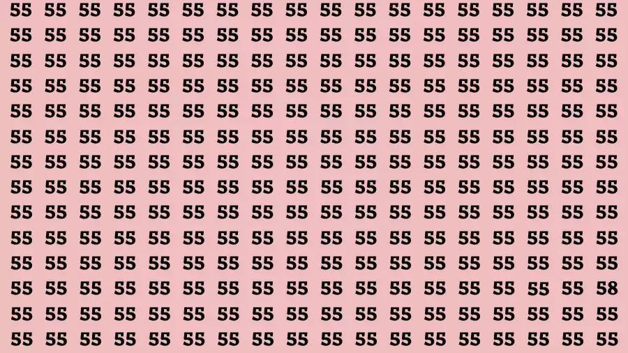 这是一场超考验眼力的脑部测试！眼前是由密密麻麻“55”组成的粉色背景图案，视