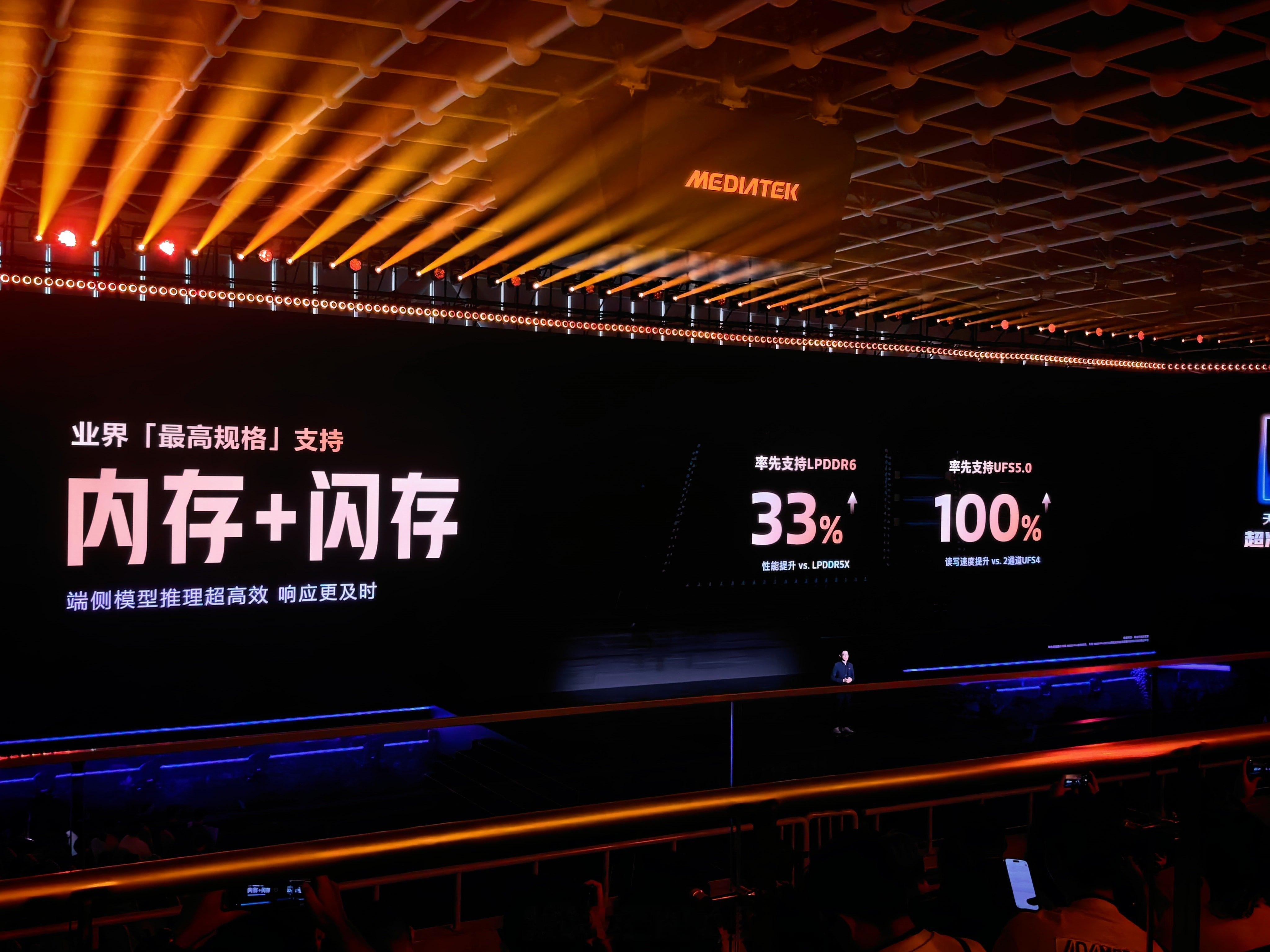 天玑9600Pro同样支持LPDDR6内存，性能提升33%；支持U