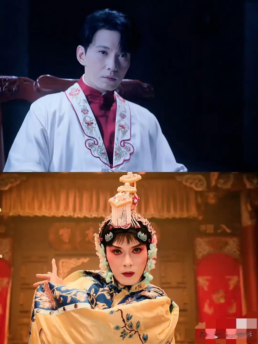 徐正溪在《九门》饰演的二月红，海报堪称照骗。精修海报里氛围感十足，可到了正片镜头