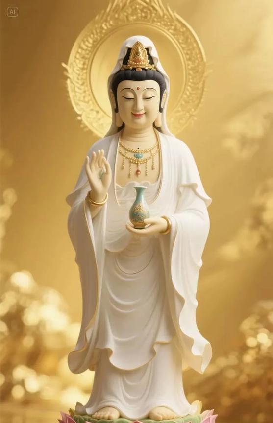 观音现世，好运敲门！此刻许愿，万事顺遂，速迎福气满溢的好时光在这个喧嚣尘世中，