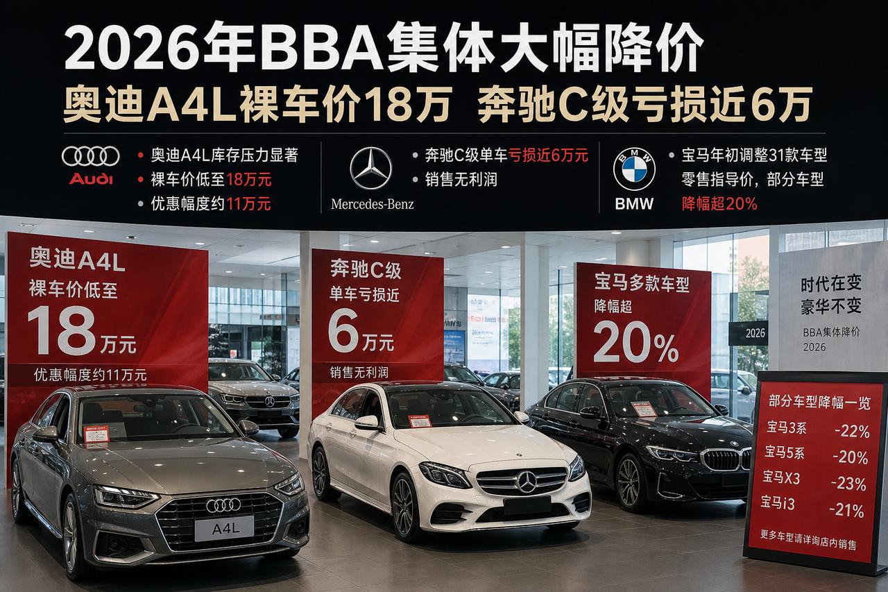 2026年国内汽车市场最引人热议的现象，莫过于奔驰、宝马、奥迪三大豪华品牌开启