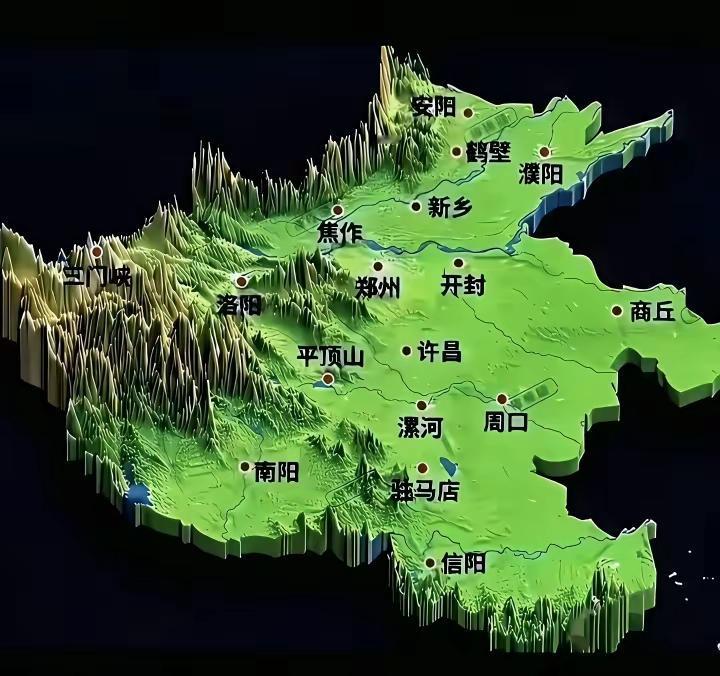 原来河南省还有那么多山，以前一直以为都是一马平川的平原，因为全国绝大部分的小麦都