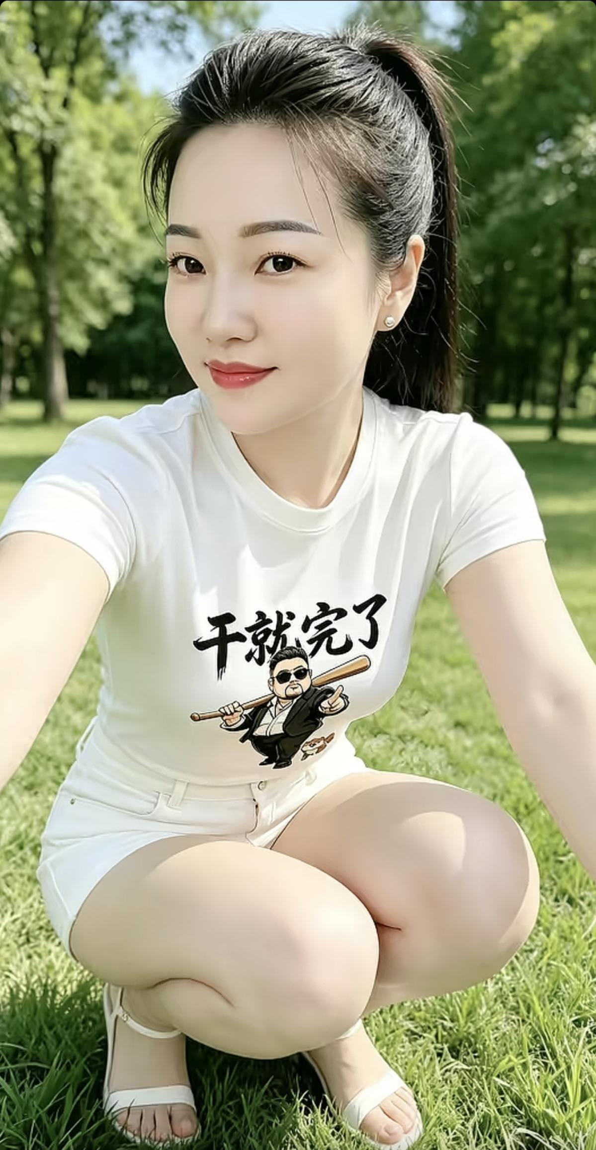 青衫素裙舞，倩影入画屏。