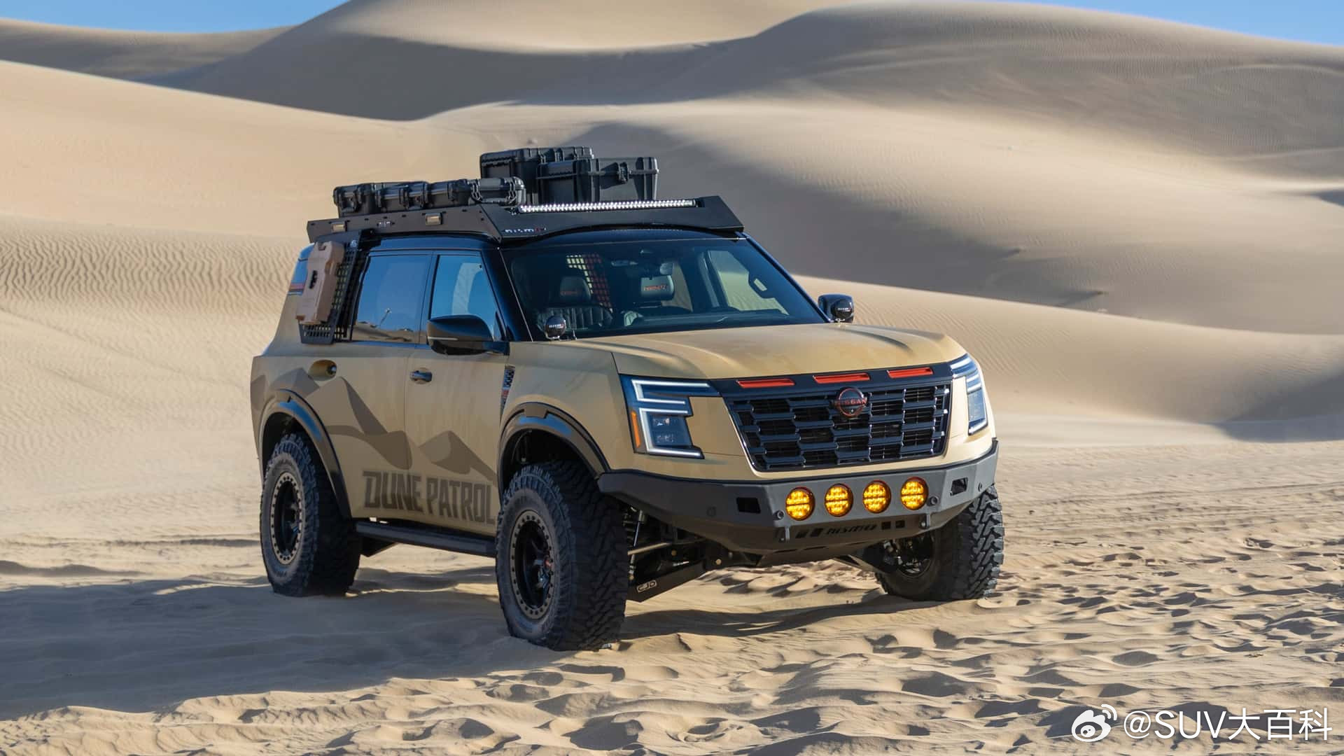 sema改装车展日产一口气带来三款硬派越野改装车，一个比一个狠沙丘途乐（Dun