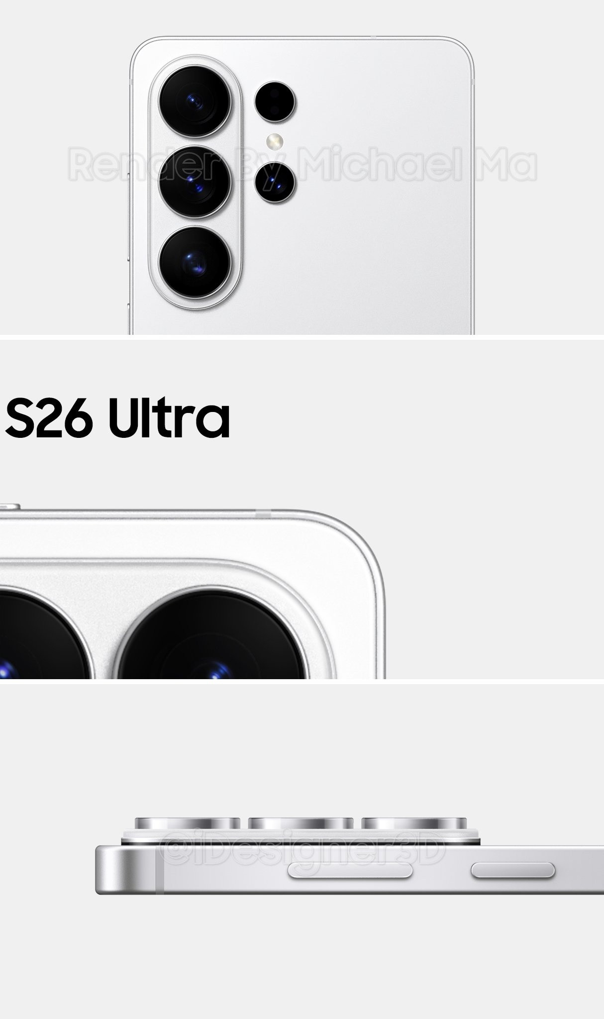 三星S26Ultra高度接近真机的海报图，四款配色，买不买？