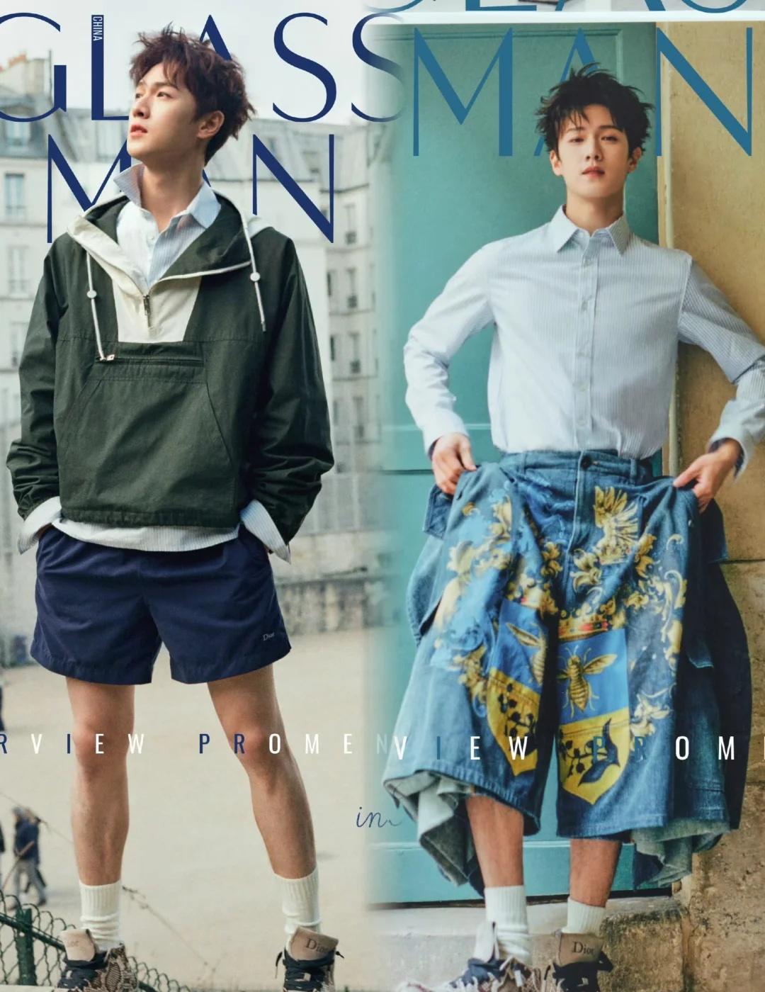 李昀锐这个时尚表现力！简直绝李昀锐最新杂志封面大胆尝试了超级阔腿裤帅气加倍