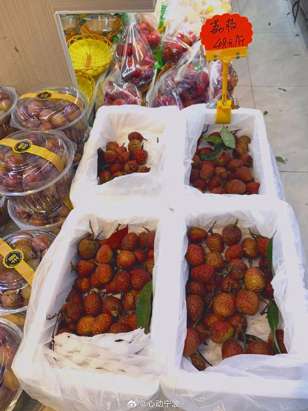 宁波今年首批头茬荔枝上市啦近日，宁波迎来今年首批头茬荔枝上市，主打品种为海南桂