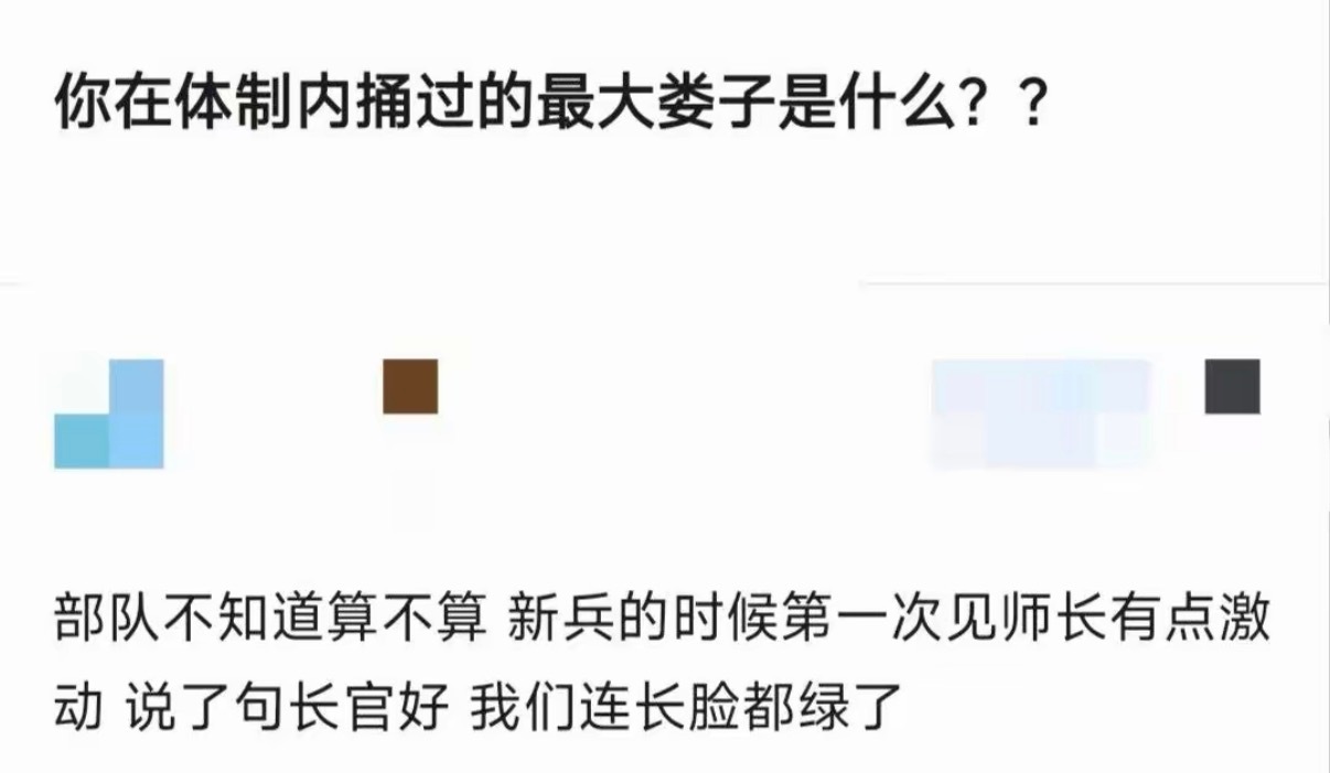 你在体制内捅过的最大娄子是什么？​​​
