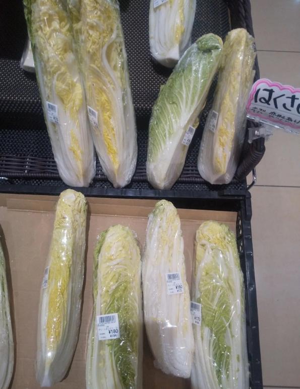 日本老百姓的日子已经过得如此艰难了吗？连一颗白菜都买不起，要切成八瓣儿。就连首