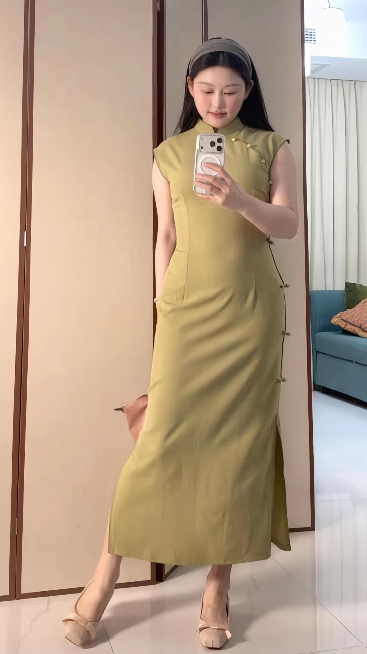 旗袍旗袍穿搭东方美学微胖女生