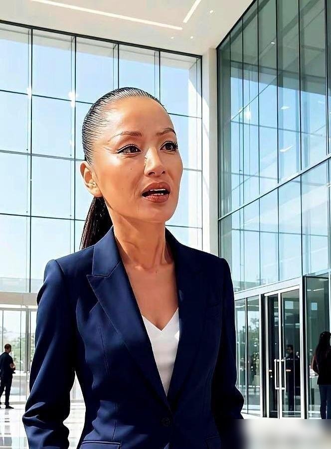 55岁瞿颖顶着一头白发拎个帆布包，直接坐进了美网观众席，旁边没保镖没助理。她不是买不起爱马仕。当年挂